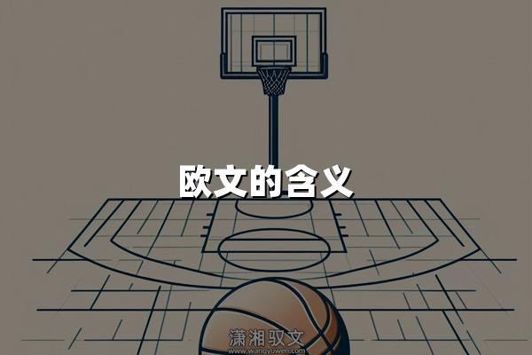 欧文的含义