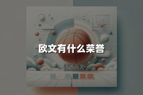 欧文有什么荣誉