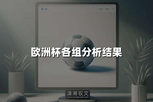 欧洲杯各组分析结果