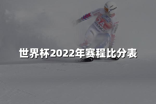 世界杯2022年赛程比分表