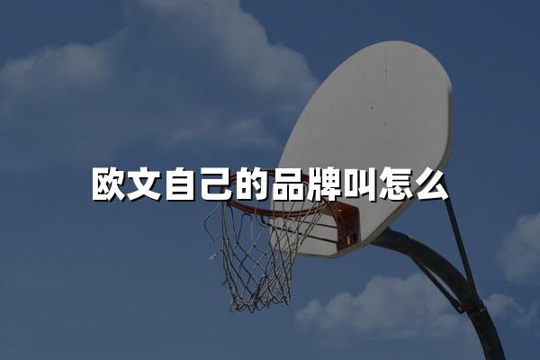 欧文自己的品牌叫怎么