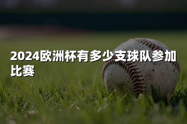 2024欧洲杯有多少支球队参加比赛