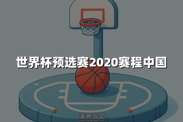 世界杯预选赛2020赛程中国