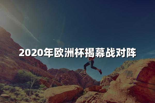 2020年欧洲杯揭幕战对阵