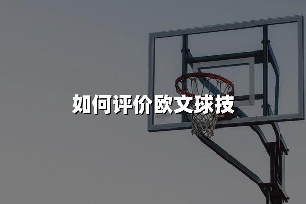 如何评价欧文球技