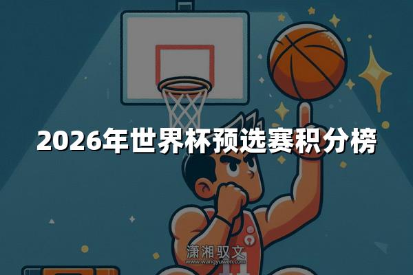 2026年世界杯预选赛积分榜