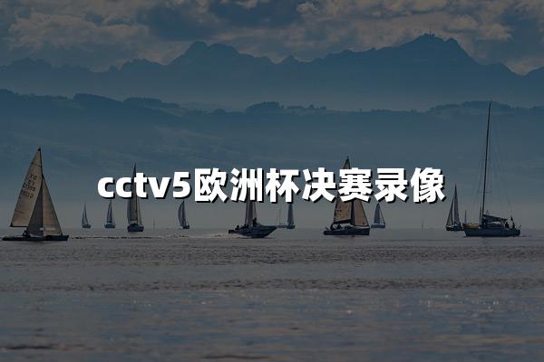 cctv5欧洲杯决赛录像