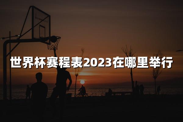 世界杯赛程表2023在哪里举行